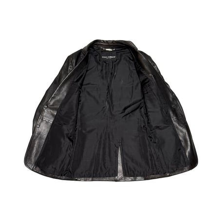 【USED】90's DOLCE & GABBANA VERA PELLE REAL LEATHER 2B JACKET