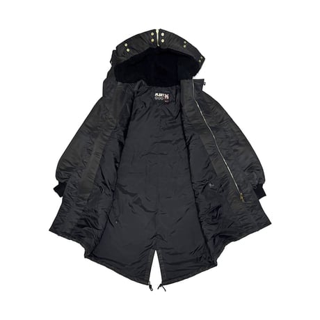【USED】90's JPG Jean’s by Gaultier Hybrid N-3B × Fishtail Mods Coat Black