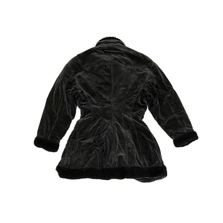 【USED】80's-90's JUNIOR GAULTIER VELVET PEPLUM JACKET COAT