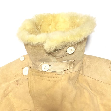 【USED】70'S RUSSIAN ARMY MOUTON SHEEPSKIN COAT