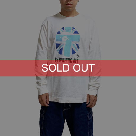 【USED】90'S A BATHING APE "UNION APE" L/S T-SHIRT