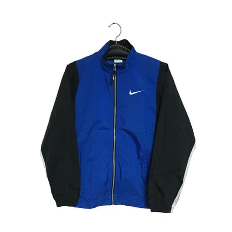【USED】90'S NIKE NYLON JACKET BLUE×BLACK