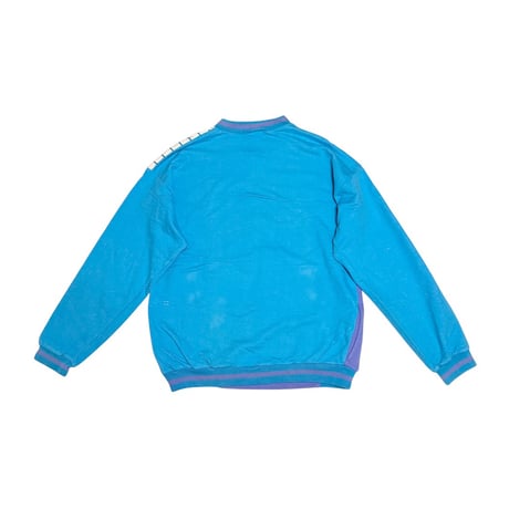【USED】80's hummel Figure Skating Color Block Pinstripe Panel Sweatshirt