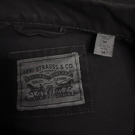 【USED】00's Levi's GARMENT DYED JACKET BLACK