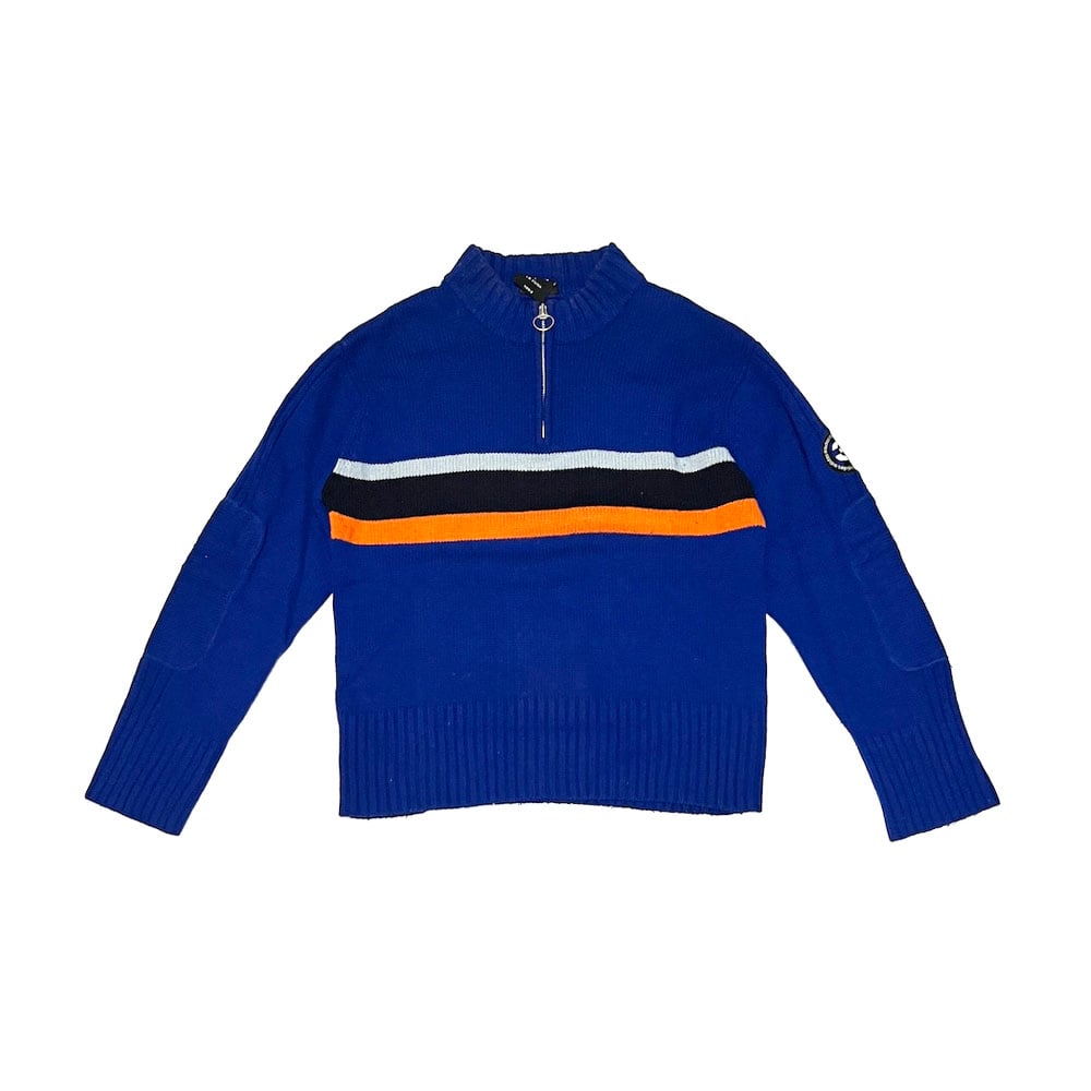 USED】00's adidas HALF ZIP SKI KNIT SWEATER | K
