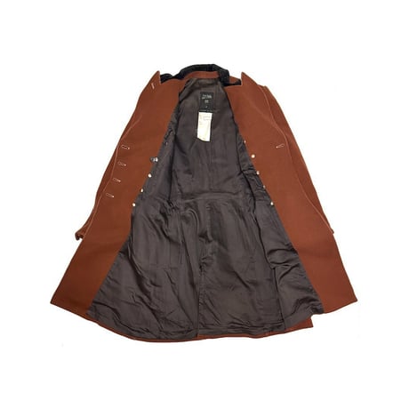 【USED】Jean Paul Gaultier FEMME 1995AW "Cyber Collection" PVC Panel Double Breasted Riding Coat