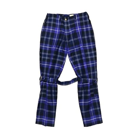 【USED】90'S VIVIENNE WESTWOOD GOLD LABEL MCPOIRET PLAID BONDAGE TROUSERS