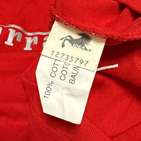 【USED】00's Ferrari Logo Baby Fit T-shirt