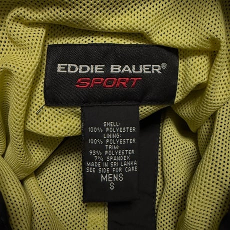 【USED】90's-00's Eddie Bauer SPORT Half-Zip Tech Pullover Jacket Black