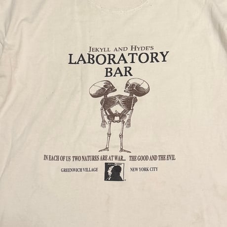 【USED】90's JEKYLL ＆ HYDE'S LABORATORY BAR L/S T-SHIRT