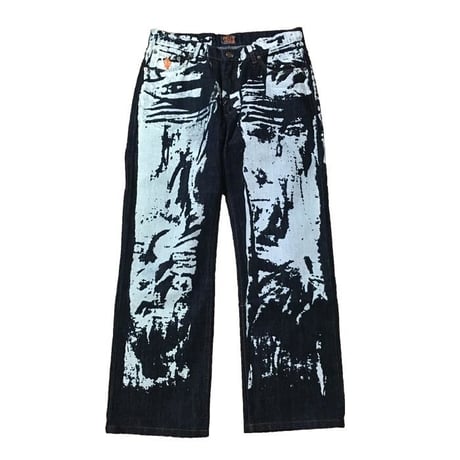 【DEADSTOCK】90'S W&LT JEANS PAINT BUGGY TROUSERS