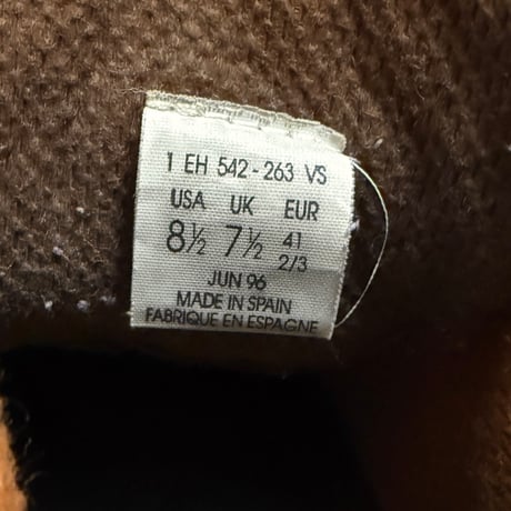 【USED】90's FILA Leather Chukka Boots Brown Made in Spain