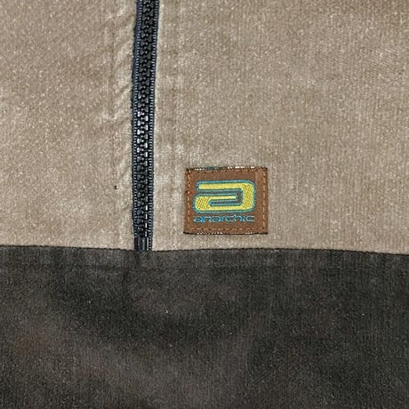 【USED】90'S ANARCHIC ADJUSTMENT PULLOVER VELOUR SHIRT "Huxley"