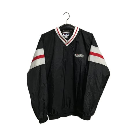 【USED】90'S FILA V-NECK NYLON PULLOVER