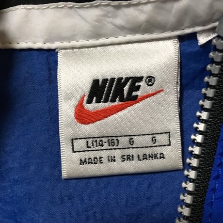 【USED】90'S NIKE NYLON JACKET BLUE×BLACK
