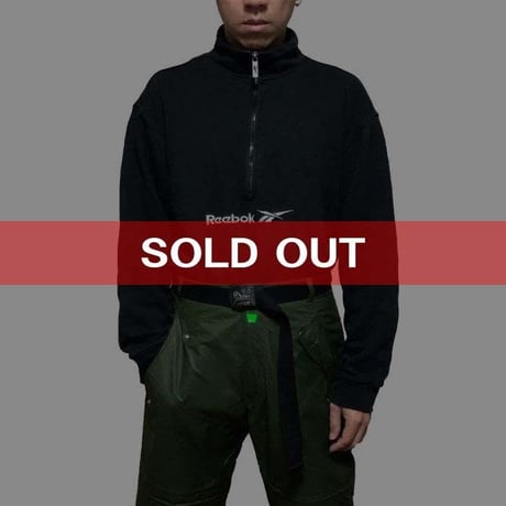【USED】90'S  REEBOK HALF ZIP HIGH-NECK SWEATSHIRT