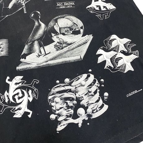 【USED】90'S M.C. ESCHER MULTI PRINT T-SHIRT