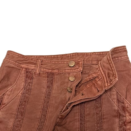 【USED】00's Free People GARMENT DYED SUMMER SHORTS