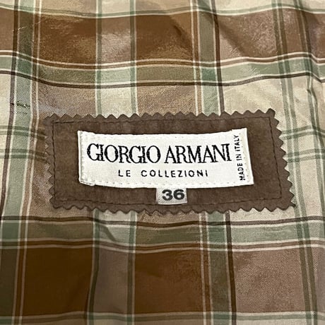 【USED】80's GIORGIO ARMANI TRENCH COAT BROWN