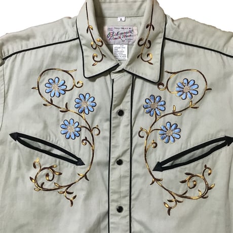 【USED】EMBROIDERY WESTERN SHIRT