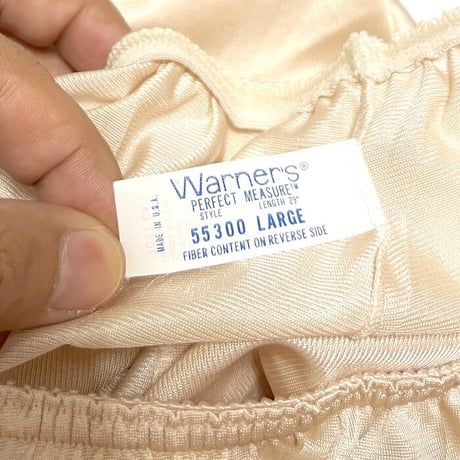 【USED】70'S Warners NYLON SLIP SKIRT BEIGE