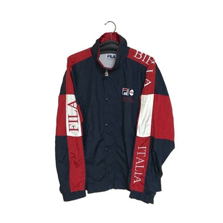 【USED】90'S FILA ITALIA EMBROIDERY NYLON JACKET