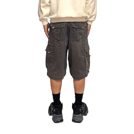 【USED】00's HOBO DENIM Tactical Zip Cargo Baggy Shorts