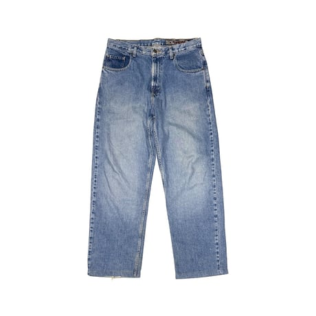 【USED】00's VOLCOM Wide Denim Pants V-Stitch Back Pocket