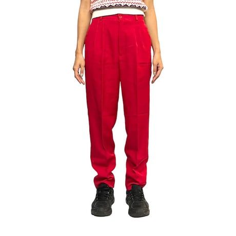 【USED】80'S DIVERSITY 2TAC RED PANTS