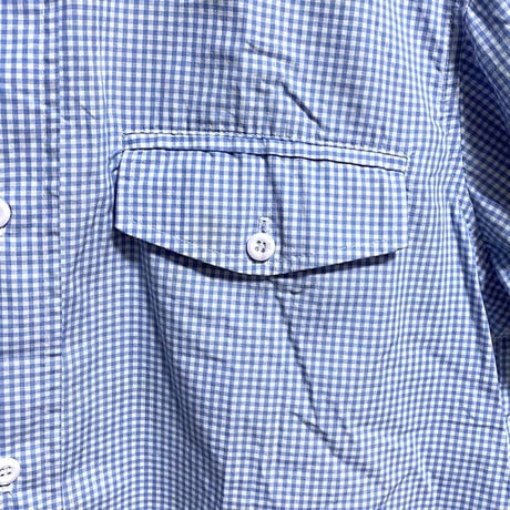 【USED】90'S STUSSY GINGHAM CHECK S/S SHIRT