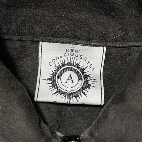 【USED】90'S ANARCHIC ADJUSTMENT PULLOVER VELOUR SHIRT "Huxley"