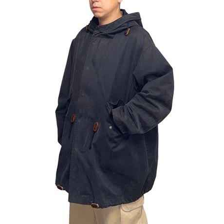 【USED】90's Giorgio Armani Reworked M-51 Style Mid-Length Coat Navy