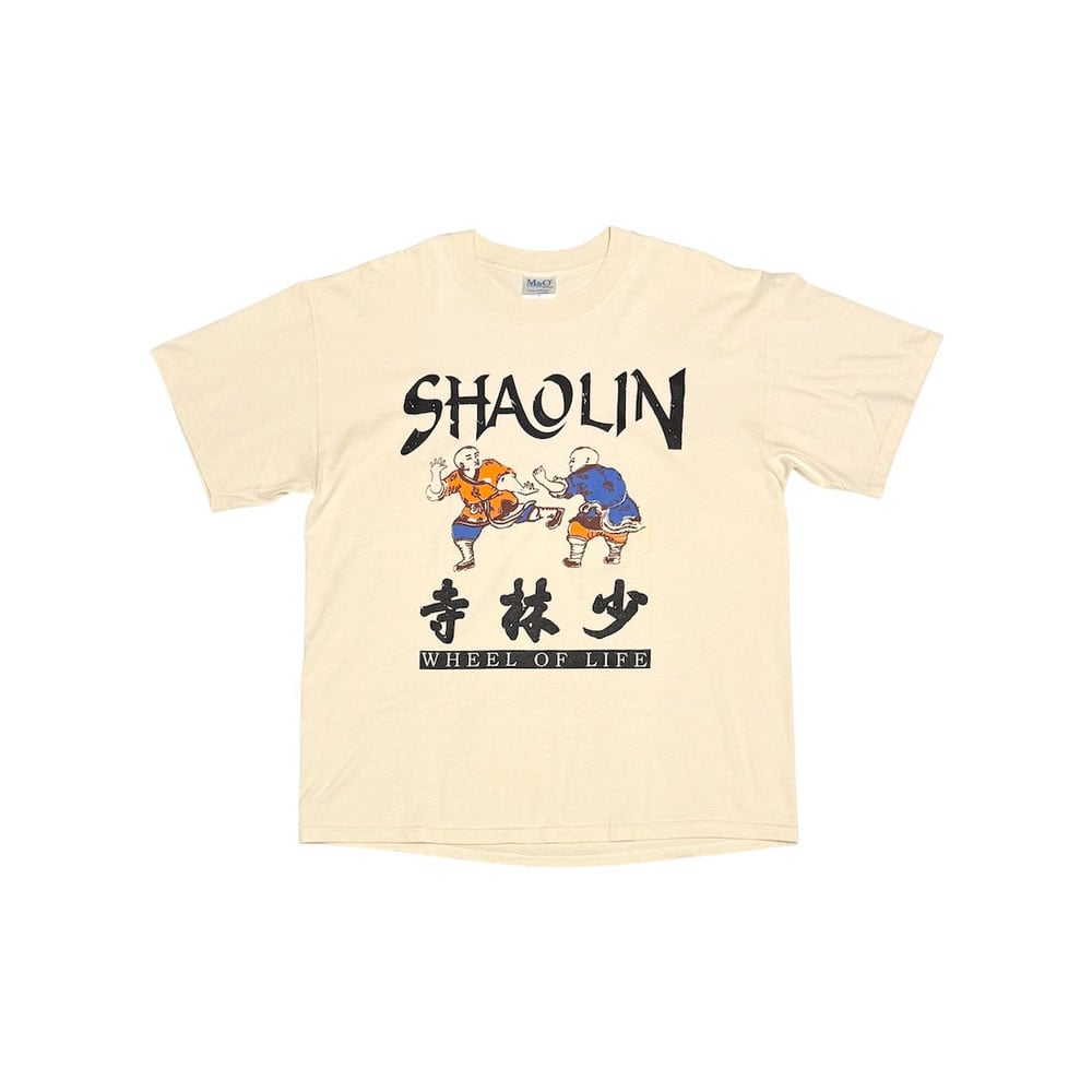 少林寺ツアーtシャツムービー00s古着フルーツタグWHEEL OF LIFE USED】00's SHAOLIN “Wheel of Life” Kung Fu Grap