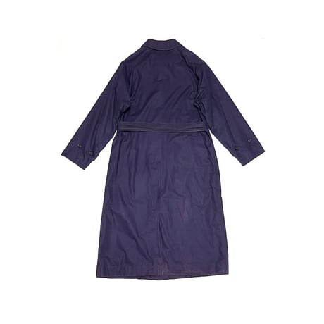 【USED】80's Burberrys ONE PANEL SLEEVE BALMACAAN COAT NAVY MADE IN ENGLAND