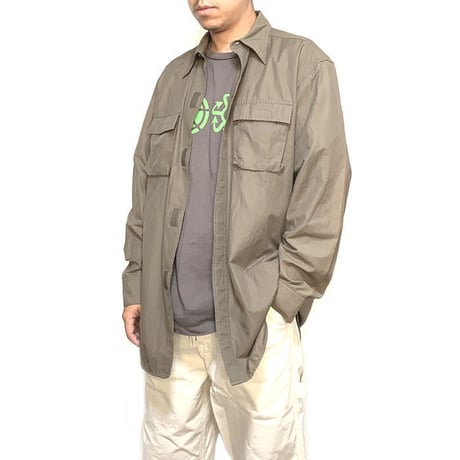 【USED】00'S BANANA REPUBLIC COTTON NYLON SHIRT