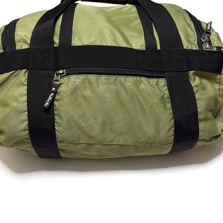 【USED】90's bitch skateboards Nylon Duffle Bag Olive
