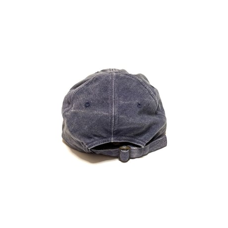【USED】90's PEUGEOT Embroidered Logo Cap Faded French Blue