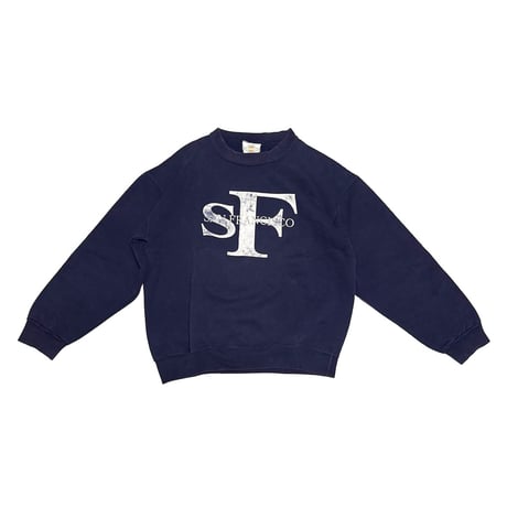 【USED】90's "SF" San Francisco CK-Style Logo Sweatshirt