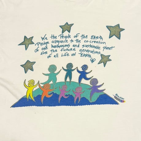 【USED】90's We the people of the earth T-shirt