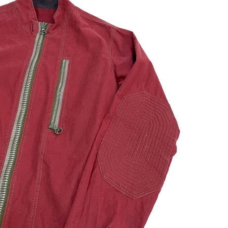 【USED】MAHARISHI 1999AW ASYMMETRY BIKER SHIRT JACKET
