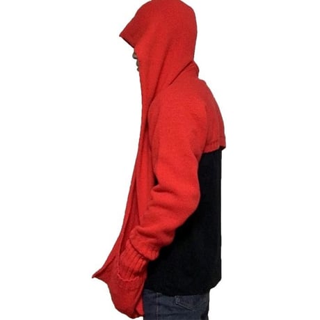 【USED】90'S W&LT JEANS KNIT HOOD STALL