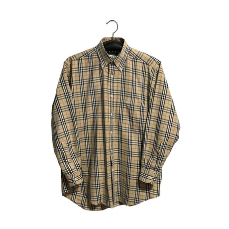 【USED】90'S BURBERRYS NOVA CHECK B.D SHIRT
