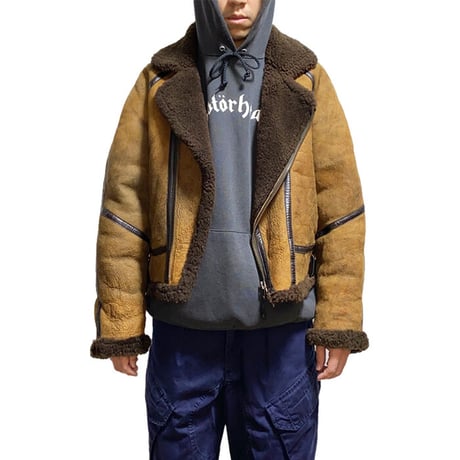 【USED】90'S HARLEY DAVIDSON SHEEPSKIN RAIDERS JACKET