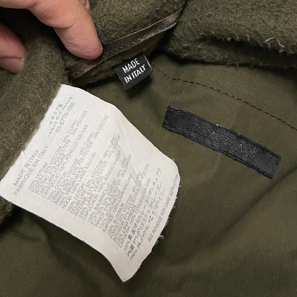 USED】Early 00's Helmut Lang M-65 TYPE MILITARY USED】Early 00's Helmut Lang M-65 TYPE MILITARY