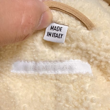【USED】00's HELMUT LANG Archive Mods Coat Sand Beige