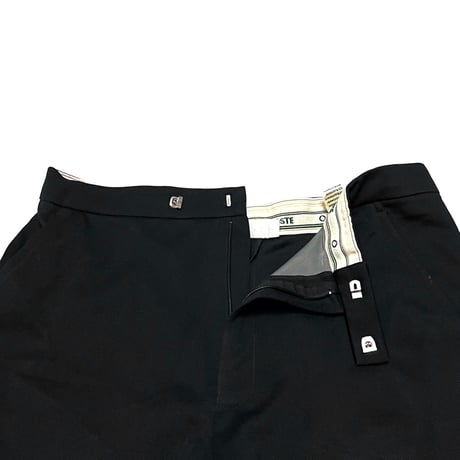 【USED】70's-80's CHEMISE LACOSTE  TENNIS SHORTS BLACK