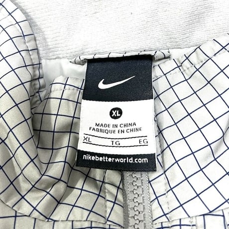 【USED】00'S NIKE LATTICE CHECK SPORTS JACKET