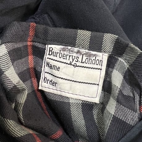 【USED】80'S-90'S BURBERRYS  NAVY BALMACAAN COAT MADE IN ENGLAND