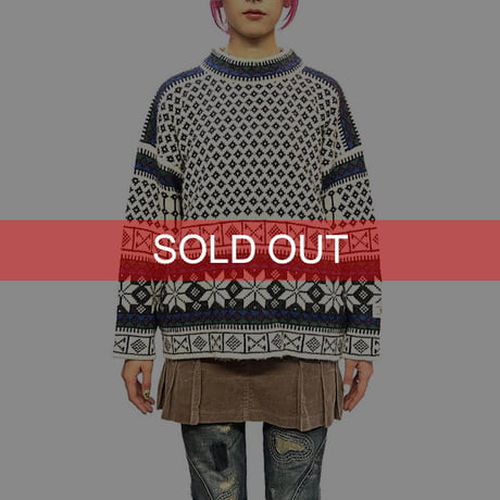 【USED】80'S DALE OF NORWAY WOOL SWEATER