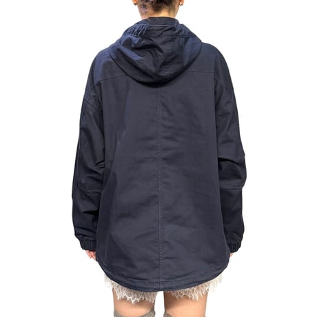 【USED】2010's adidas Tonal 3-Stripes Hooded Anorak Jacket